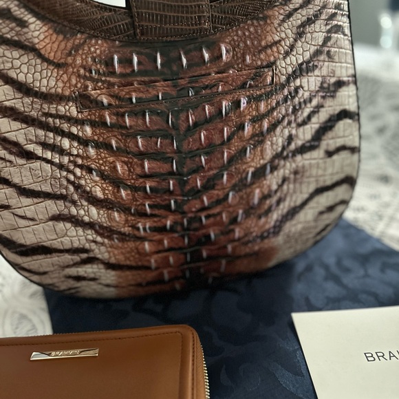 NEW 2-PIECE Brahmin Fallon Feline Bag with Suri Saddle Heroica wallet - Picture 5 of 12